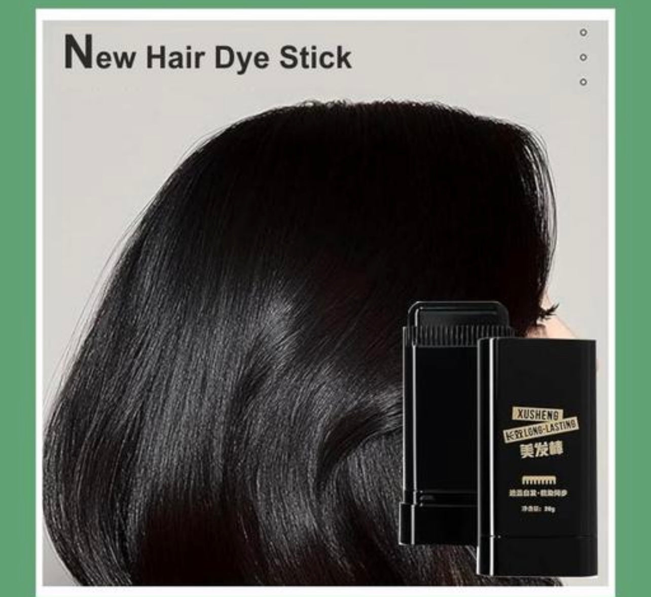 Long-Lasting Cover-Up Hair Powder - Black, Covers Grey Roots Bald Spots Instantly Highly Pigmented Fuller Denser Look Matte Finish Fine Hair Touch Up Stick Comb Flawless Application (Pack of 1)